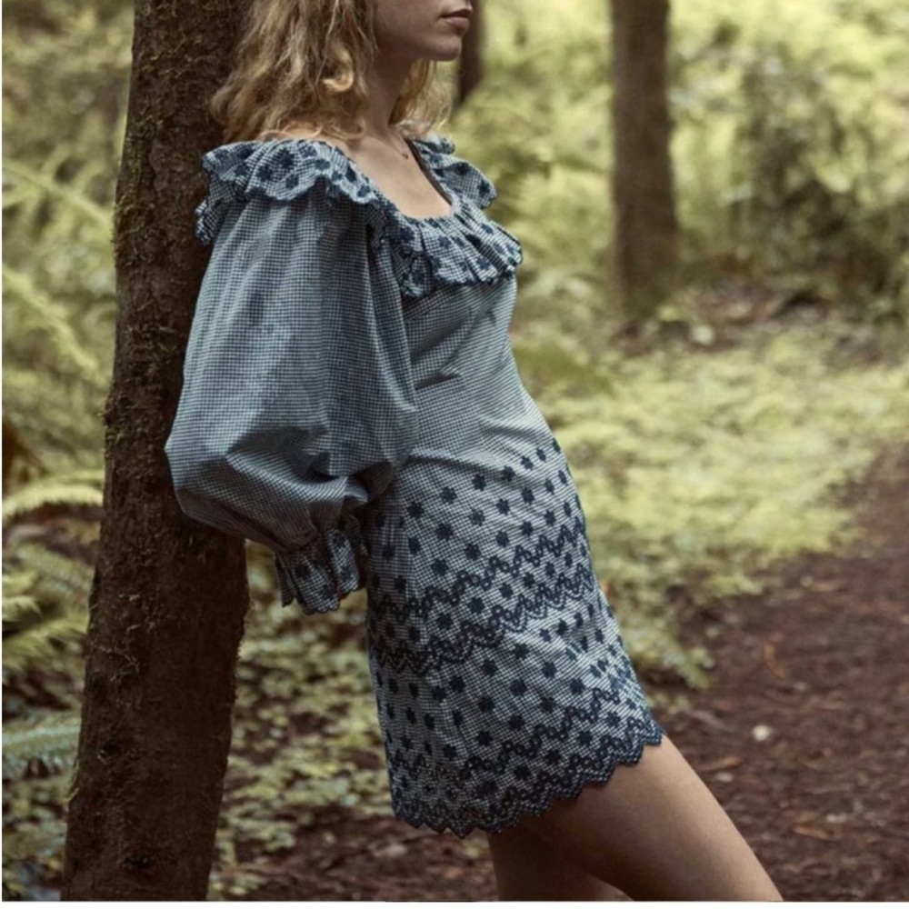 Doen | Franique Dress - Azure Paris Gingham